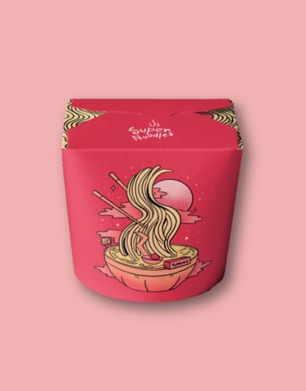 printed noodle boxes