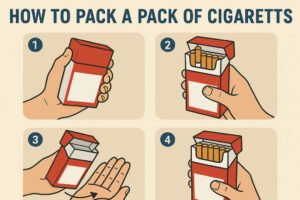 how to pack a pack of cigarettes