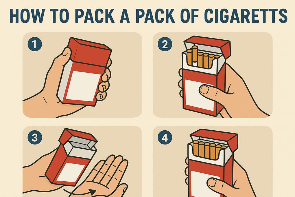 how to pack a pack of cigarettes